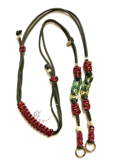 cordon telephone paracorde ajustable couleurs bordeaux dore kaki fait main marseille made in france accessoire bijou idée cadeau lanyard smartphone